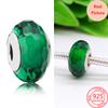 Luck Charm 925 Silver Four Leaf Clover Green Tree Frog Turtle Bead Pendant For Bracelet Women DIY Jewelry Gift