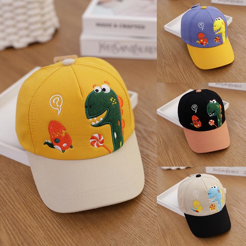 Baby Cute Travel Leisure Dinosaur Matching Color Cap
