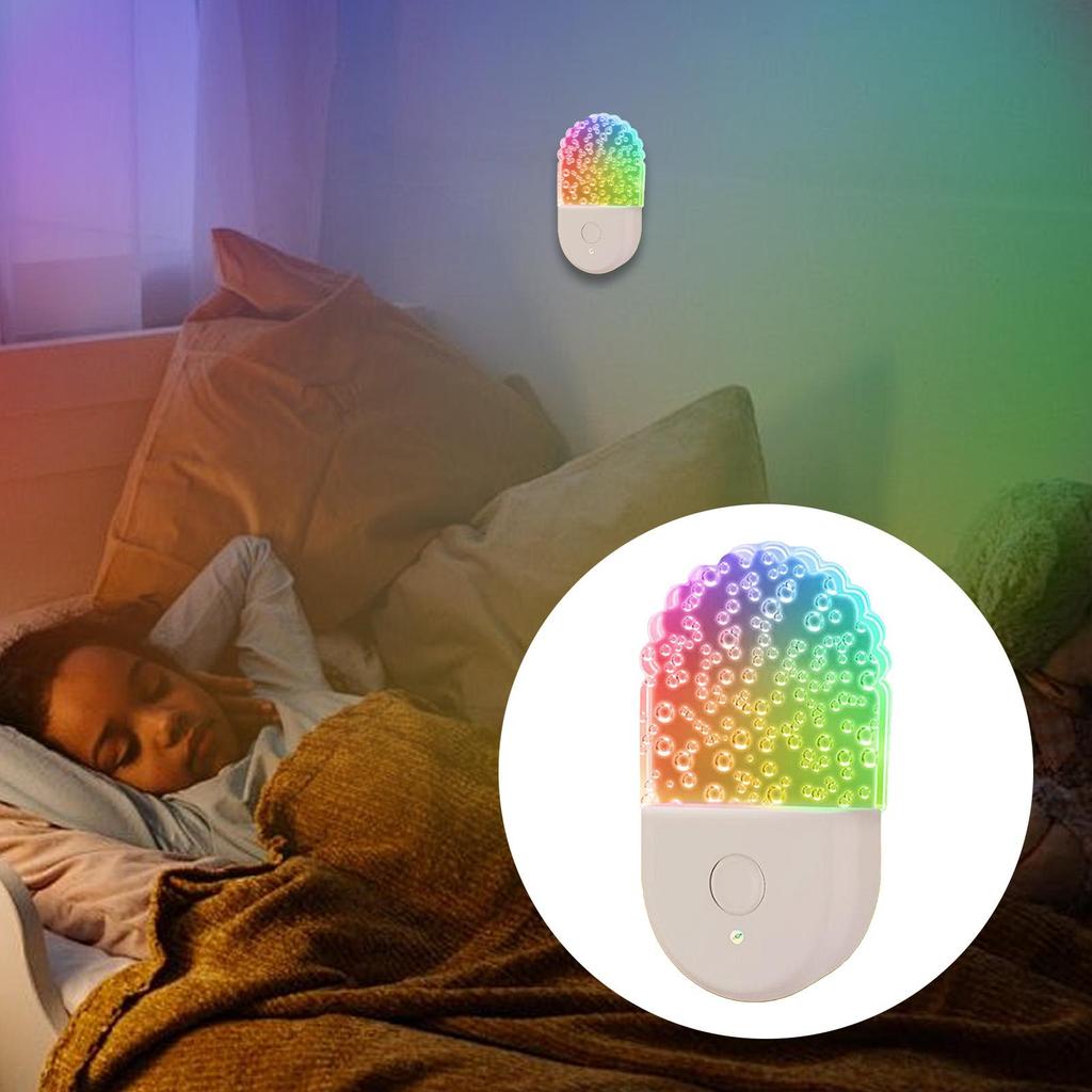 LED Night Lights Plug Into Wall 6 Color Changing Wall Socket LED Night Light For Kids Plug-in Multicolor Led Night Light