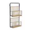 Versa-Magazine Rack Versa Metal Resin Wood MDF 12 X 68 X 32 Cm Modern
