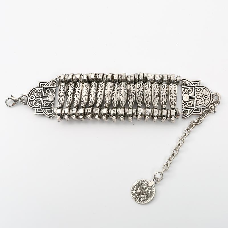 Fashion Ethnic Boho Bracelet For Women Multilayer Chain Link Gypsy Coin Vintage Statement Beach Adjustable Bohemian Bracelets