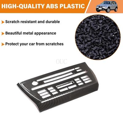 ABS Carbon Fiber Car Center Console Air Conditioning CD Control Panel Cover Trim For BMW X3 E83 2006-2010 Interior Accessories