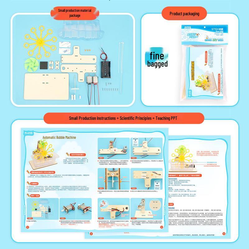 DIY Bubble Machine Kit for Kids: Science Experiment and Teaching Supplies