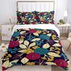 3pcs Floral Pattern Bedding Set, Includes Without Pillow Inserts, Soft Comfortable Bedding Set,All-Season Use A0924054