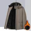 Cappotti invernali da uomo in pile impermeabili caldi oversize con cappuccio giacche antivento