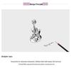 Elegant French Vintage Ziyun Violin Charm Bead In 925 Silver - SCC2077