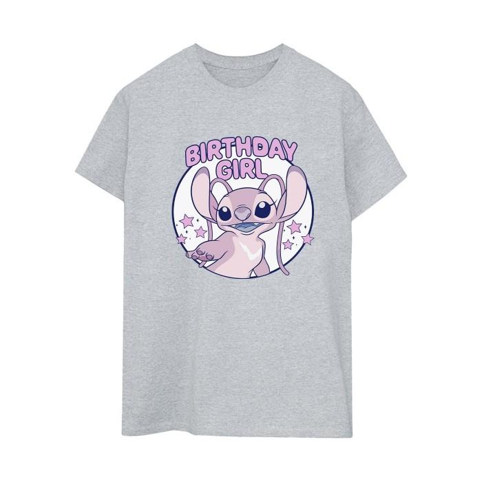 Lilo & Stitch Womens/Ladies Birthday Girl Boyfriend T-Shirt