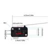 5Pcs V-153-1C25 Micro Switch 16A 250Vac Spdt Momentary Travel Limit Switch 1No1Nc Lever Roller