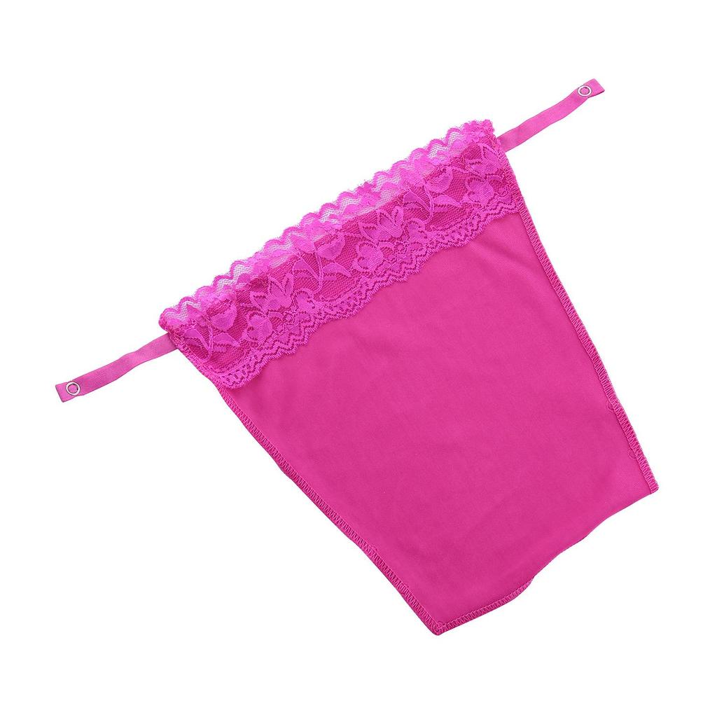 Lace Strapless Modesty Tube Top with Nipple Covers