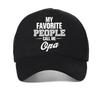 my favorite people call me Opa baseball cap letter print Humorous Casual hat fashion unisex summer sun hats mesh Snapback caps