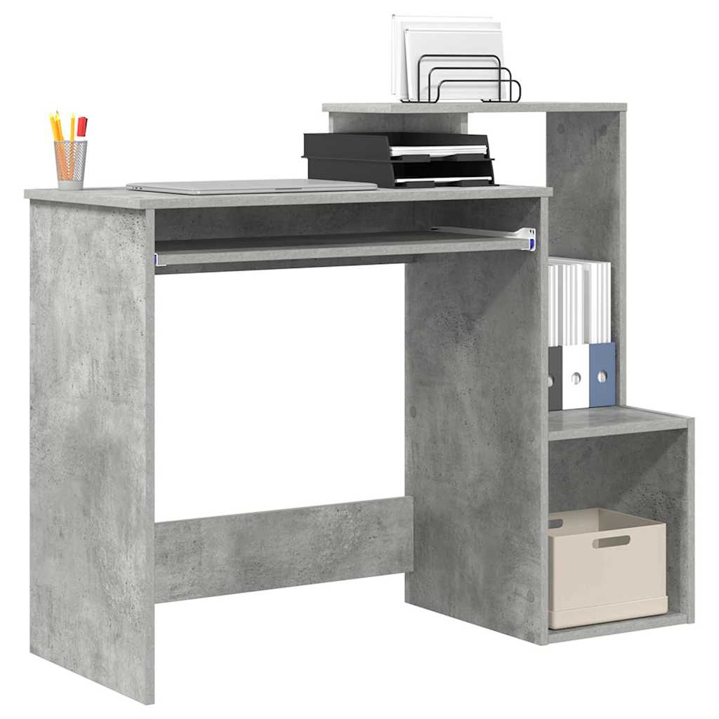 Concrete Grey Desk 106 x 41 x 88.5 cm Particleboard