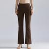 High-Waisted Micro-Flare Nude Yoga Pants: Butt Lifting, Skin-Friendly, High Elasticity, Slimming Sportswear for Women.