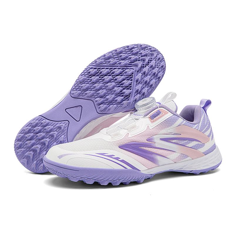 2026 Spring Breathable Girls Mesh Football Shoes - Anti-Slip, Wear-Resistant, Studded TF Training Shoes 32