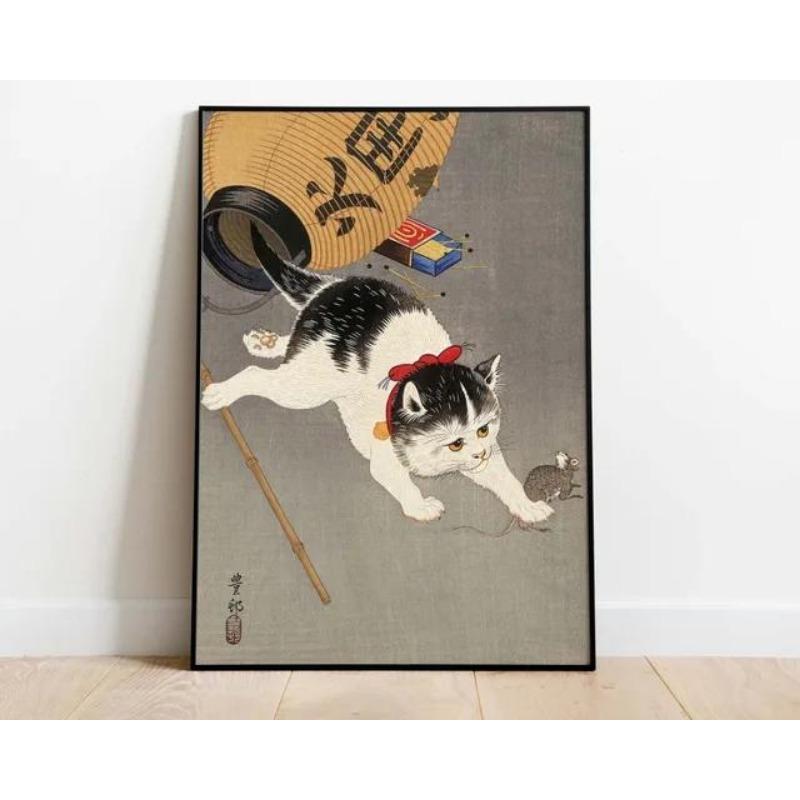 Hasui Kawase Osaka Vintage Japanese Art  Koi Carps Peacock Snowy Scenery Poster Wall Pictures Canvas Painting for Room Home Deco