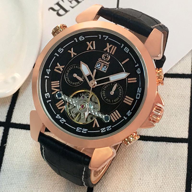 

Новий Топ Бренд Чоловічий Механічний Годинник Турбійон Автоматичний Механічний Чоловічий Модний Подвійний Календар Чоловічий Наручний Годинник