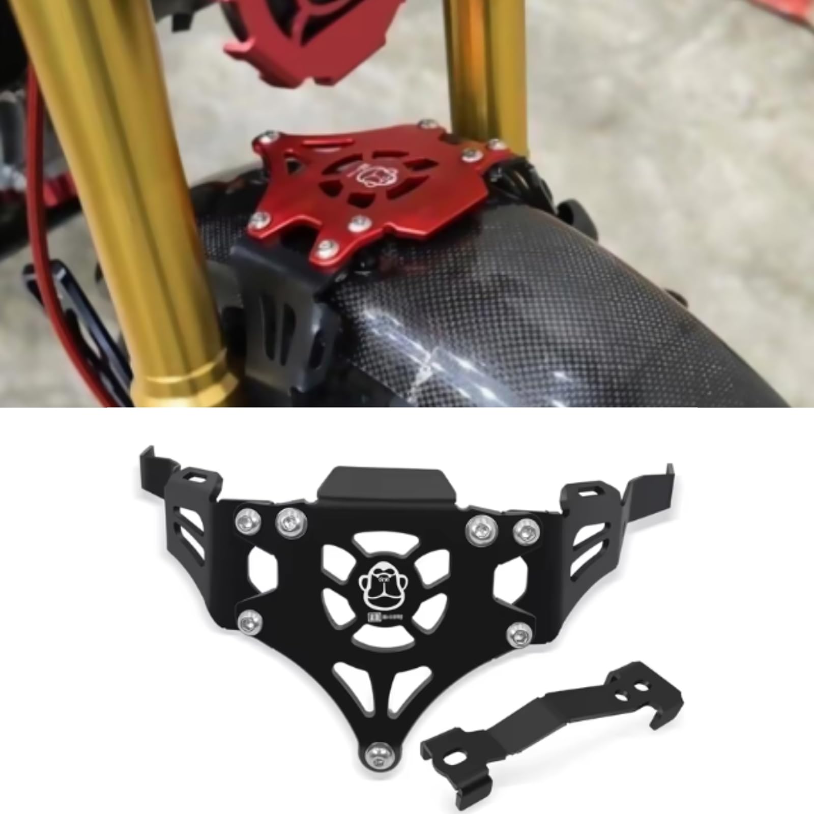 FOR Monkey 125 Z125 Monkey 125 Z125 2026 2025 2024 2023 2022 Accessories Mudguard Rear Mudguard Bracket Motorcycle Front Mudguard Lower Bracket Mud чёрный