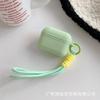 New Apple earphone cover soft silicone with hand rope AirPods earphone case silicone portable hand rope skin soft case