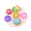 Colorful Glitter Dumpling Squishy Stress Ball Toy, Creative Squeeze Ball, Stress Relief Fidget Toy, 4-Pack