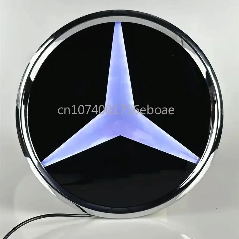 Car Front Grill Logo Light LED Badge Emblem Luminous Decorative Light Mercedes Benz A B C GLK GLE W205 W204 W213 W253