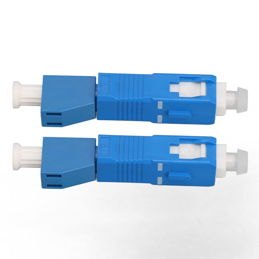 2 Stück Faseradapter SC Stecker auf LC Buchse Geringe Verluste Hohe Genauigkeit Weit verbreitet SM 9 125 Hybridadapter für CATV-Netzwerke
