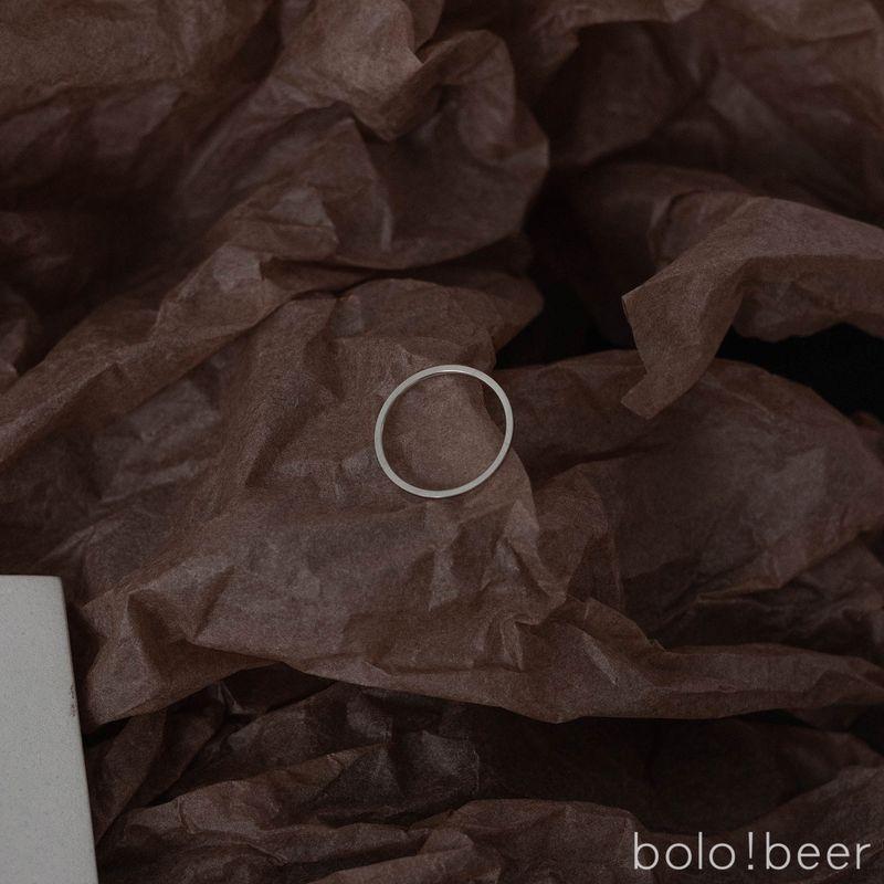 

Bolo Fashion Women s Basic Twin Glossy Steel Simple Bracelet No. 10 Steel Color Thin Circle Ring