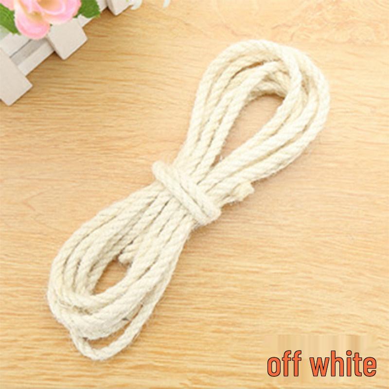 5mm Colored Sisal Rope for Cat Tree DIY, Handmade Hemp Rope for Ornaments, Tube Wrapping, and Flower Pot Decoration