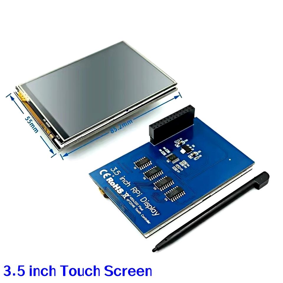 

3.5 inch LCD Display Module for Raspberry Pi 3.5” Touch Screen 320×480 TFT Display with Touch Pen for Raspberry Pi 3/4 Model B