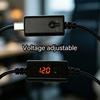 USB C PD Triggering Cable 5.5x2.5mm 65W Multifunctional Power Cord With Digital Display For LED Speaker