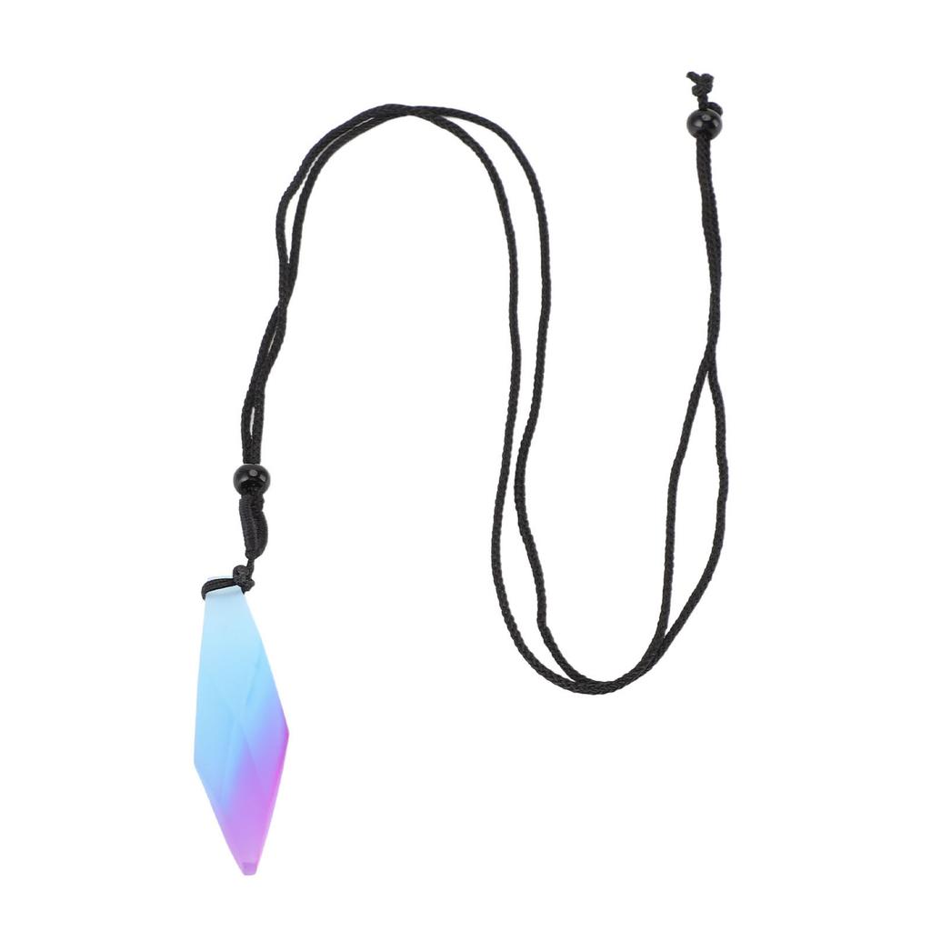 Im Dunkeln leuchtende Anhängerkette Harz Leuchtender Anhänger Unregelmäßige Form Mattiertes Blau