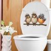 Cartoon Branches Birds Toilet Bathroom Decorative Wall Stickers