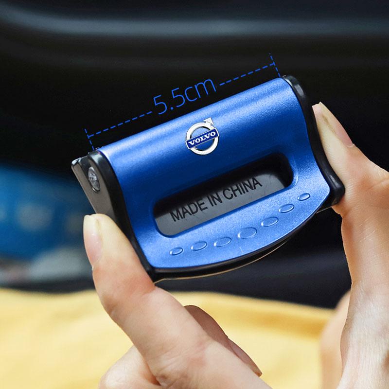 Car ABS Safety Seatbelt Stopper Buckle Anti-Slip Button For Volvo XC90 XC60 V50 S60 V70 V60 V40 S90 Olestar AWD XC40 S80 T6 V90