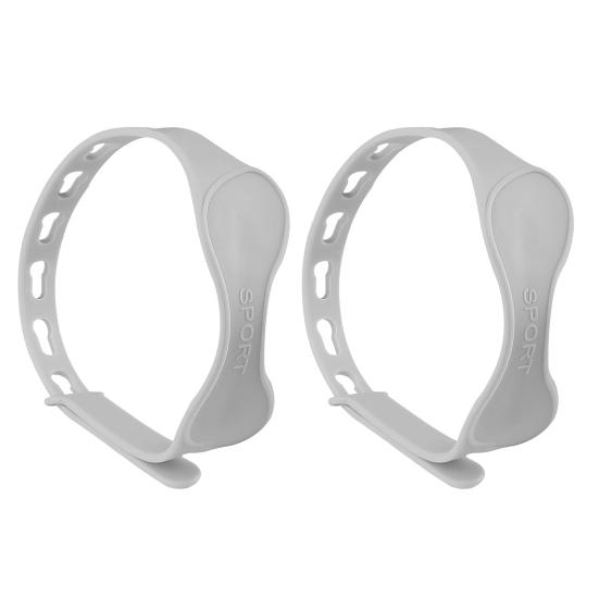 

Ремень для поддержки сухожилия надколенника для мужчин и женщин, регулируемый стабилизатор надколенника, наколенник для снятия боли при тендините, баскетболе, беге, прыжках, приседаниях 2pcs серый