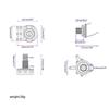 Single Coil Pickup Guitar Wiring Harness Kit for 3/4 String Cigar Box Guitar Part 1V1T Volume Tone Jack Replacement Part