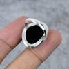 Black Spinel Gemstone Handmade 925 Sterling Silver Jewelry Ring Size 9 M-261