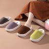 Fashion Hairy Slippers for Women's Outdoor Autumn and Winter New Styles Indoor Home Thick Soled Cotton Slippers Zapatillas De Mujer