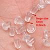 100pcs 5mm Hooded Earring Back Scrunchie Earring Accessory Women's Fashion Earrings