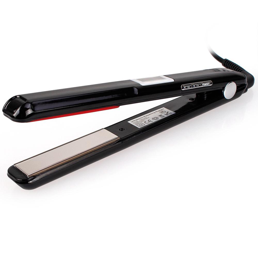 RUCHA Ultrasonic Infrared Hair Straightener Cold Hair Care Flat Iron for Professional Hair Treament Recovers Damaged Styler