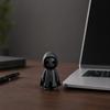 Yousheng 3D Printed Halloween Ghost Figurine, Spooky Ghost with Cloak Statue, Funny Cute Ghost Sculpture Ornaments for Halloween Indoor Home Office