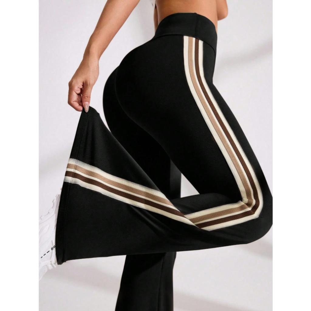 Casual Micro Flared Yoga Pants with High Waist Elasticity, Pilates Exercises, Abdominal Compression, Leg Shaping, and Quick Drying Flared Pants