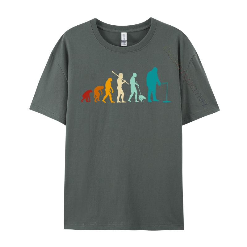 Ice Fishing Evolution Ice Fishing Evolution Joke Tops T Shirt Round Collar Male T Shirt Simple Style TeeShirt Fashionable