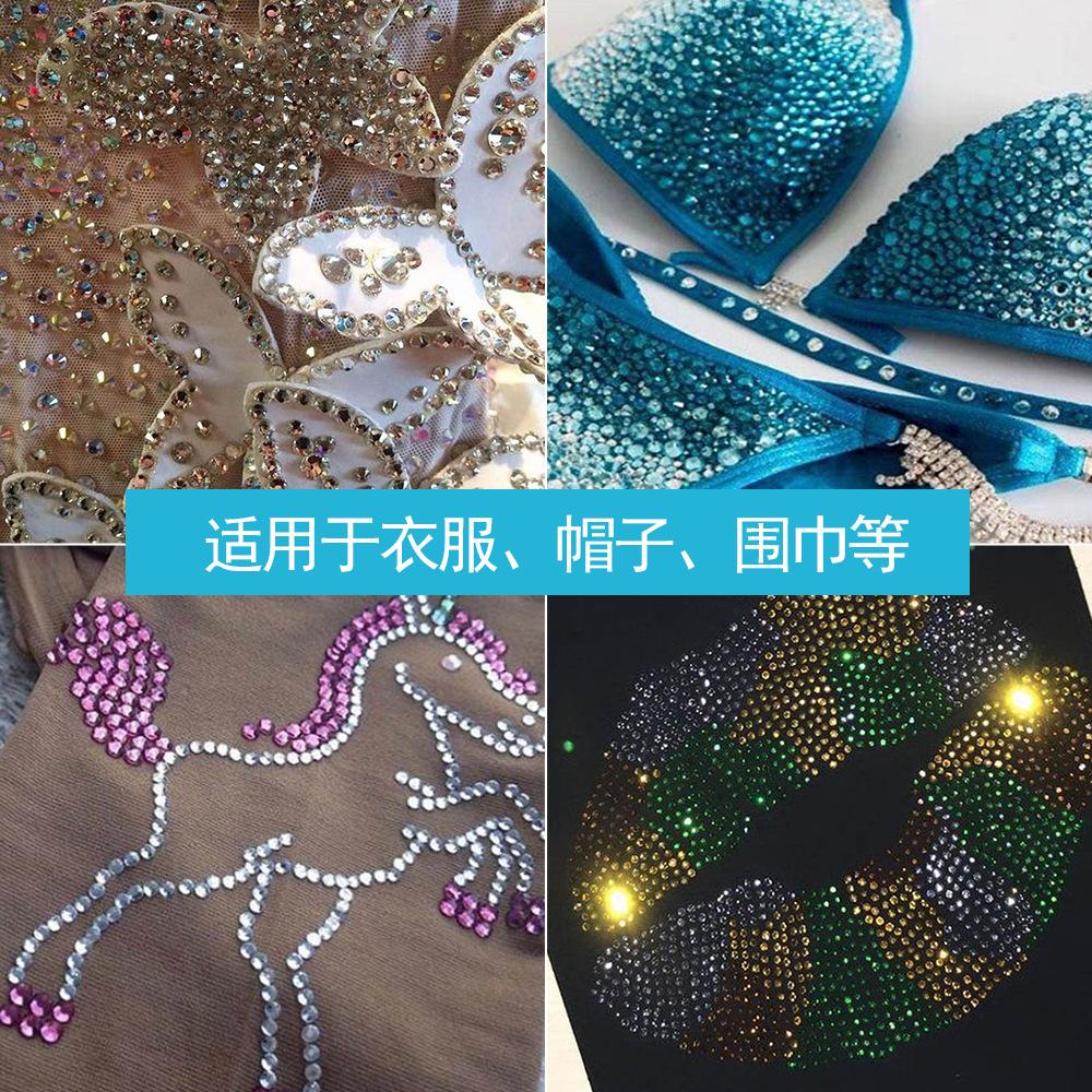 Middle East Diamond Dmc Hot Diamond Flat Bottom Glass Sole Clothing Accessories Diy Bag Shoes And Hats Nail Drill Jewelry Sticker Drill