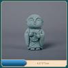 Cute Maitreya Blue Sandstone Ornaments Buddha Statues Garden Mini Ornament Japanese Home Decoration Crafts Figurines & Miniature