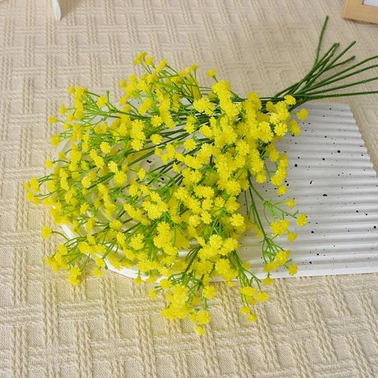 6Pcs 42CM Artificial Babysbreath 3 Fork Realistic Fake Flower Home
