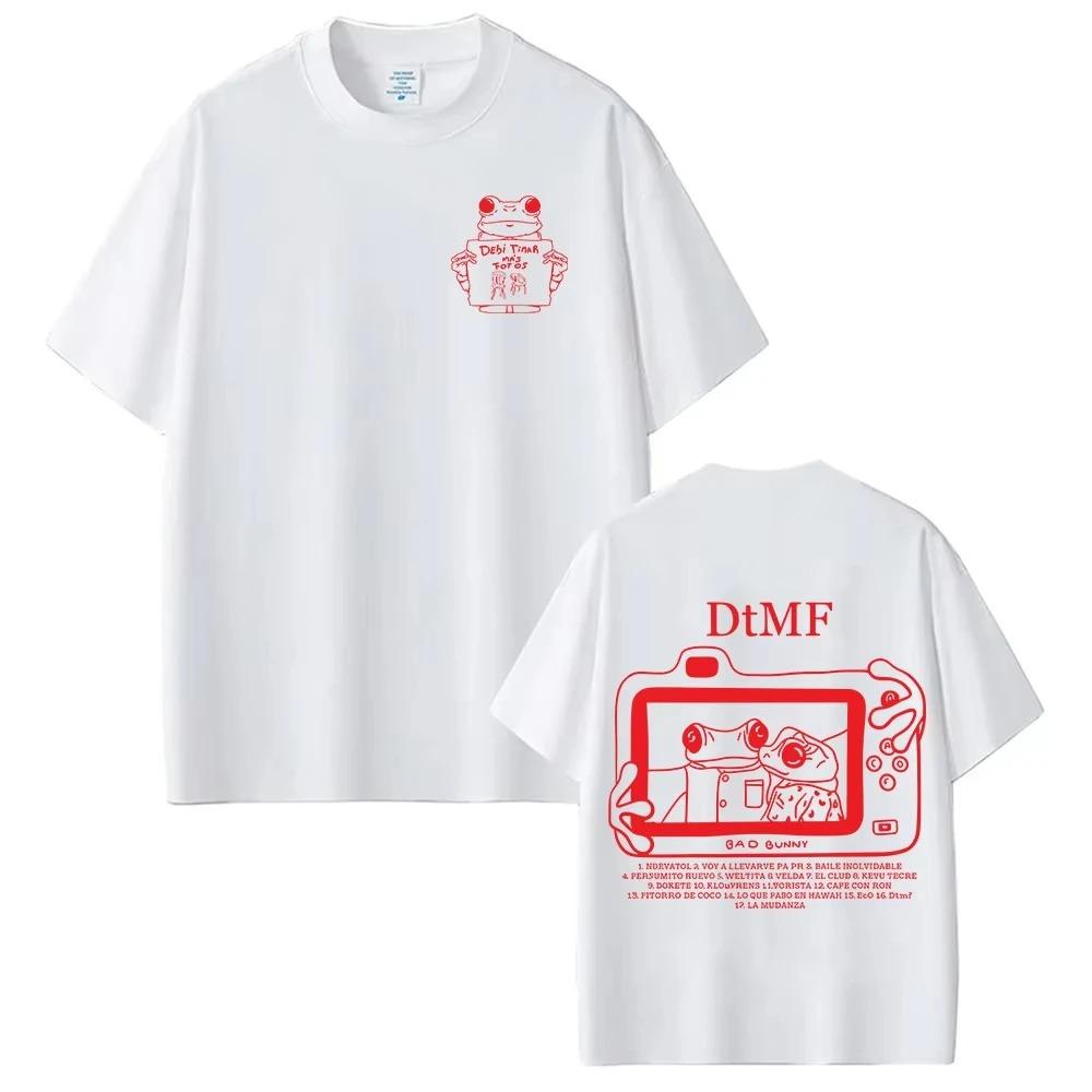 Rapper Bad Bunny 2026 Tour Debi Tirar Mas Fotos DTMF Merch TShirt Mens Summer Crew Neck Hip Hop Pop Music Streetwear