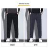 [Selected] 2024 Slim Straight Plus Velvet Casual Pants - Trendy Autumn & Winter Thickened Trousers