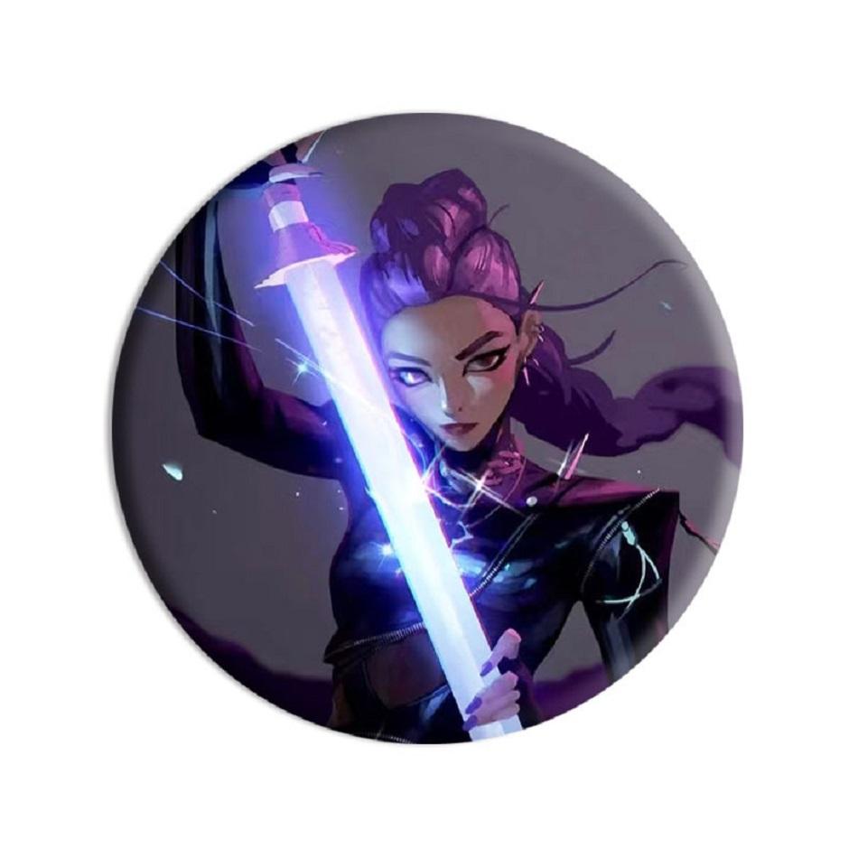 Kpop Demon Hunters Badges Jewelry Accessories Bag Decor Anime Saja Boys Rumi Zoey Jinu Tinplate Button Brooch Toy Gifts for Fans