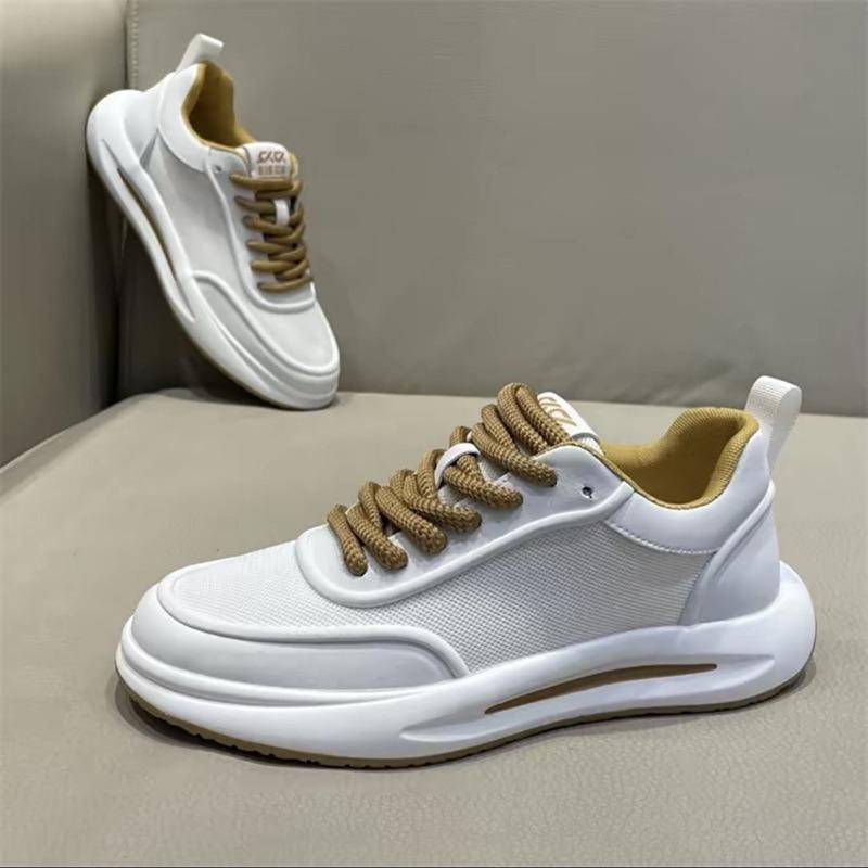 Summer new mesh breathable little white shoes men's low-top platform dad shoes fashionable versatile sports Forrest Gump shoes