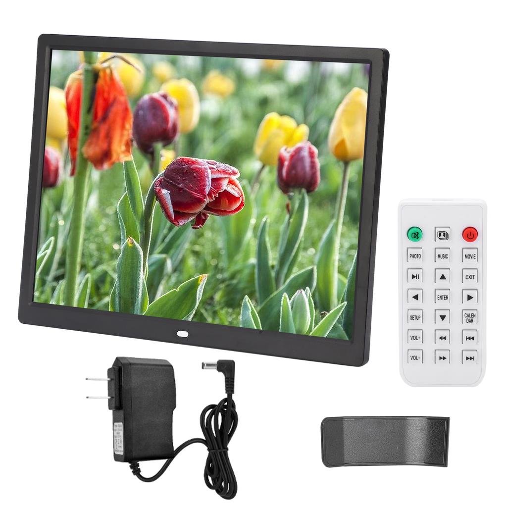 1024x768 Digital Frame 15in HD Digital Photo Frame 1024x768 Resolution Support MP3/MP4/Image Playback 100V‑240V
