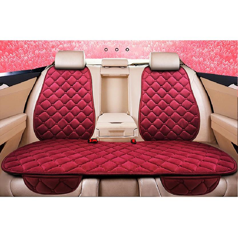 Car Seat Cover Front/Rear Flax/Linen Seat Cushion Protector Pad Black/Red/Beige/Grey/Coffee/Brown For Honda CRV M6