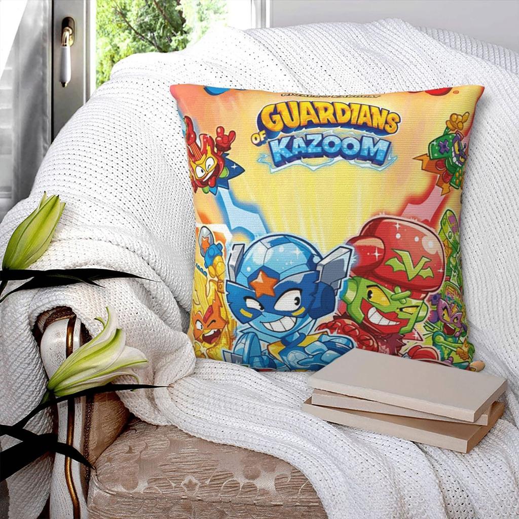 Super Zings SuperThings Square Pillowcase Pillow Cover Polyester Cushion Decor Comfort Throw Pillow for Home Bedroom
